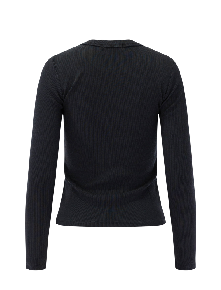 lexi long sleeve crew tee in black