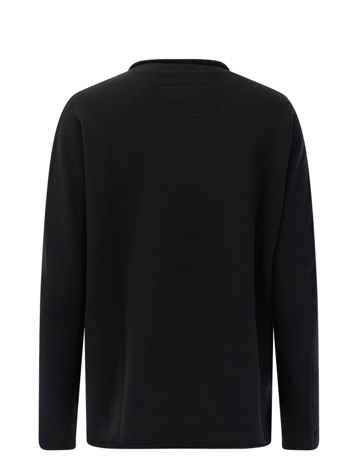 anna long sleeve capelet in black