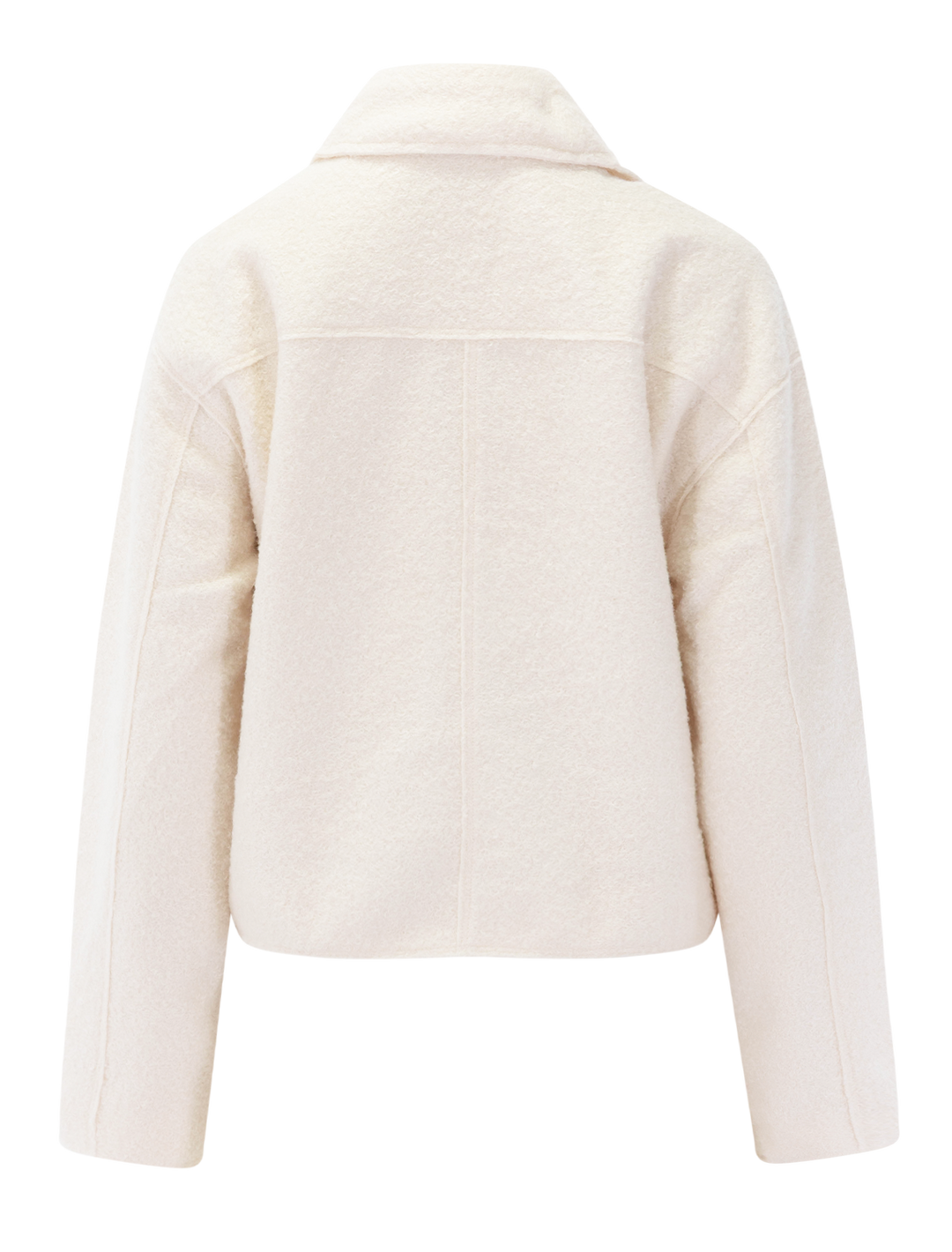 sloane boucle crop jacket in cream