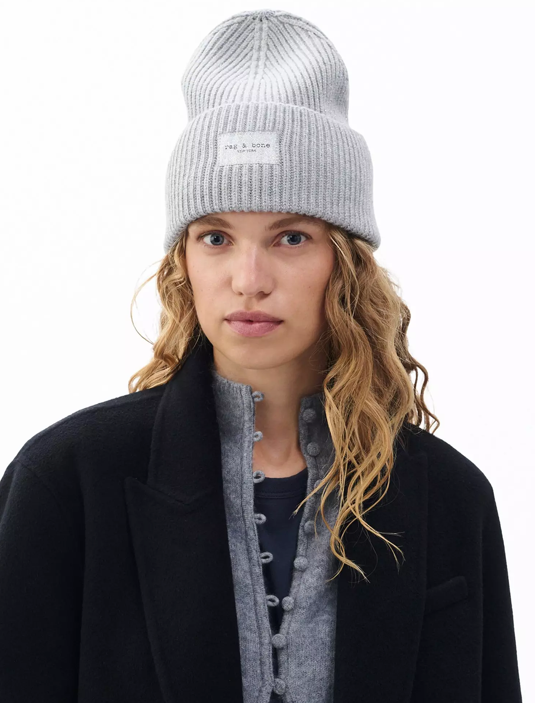 blake beanie in silver