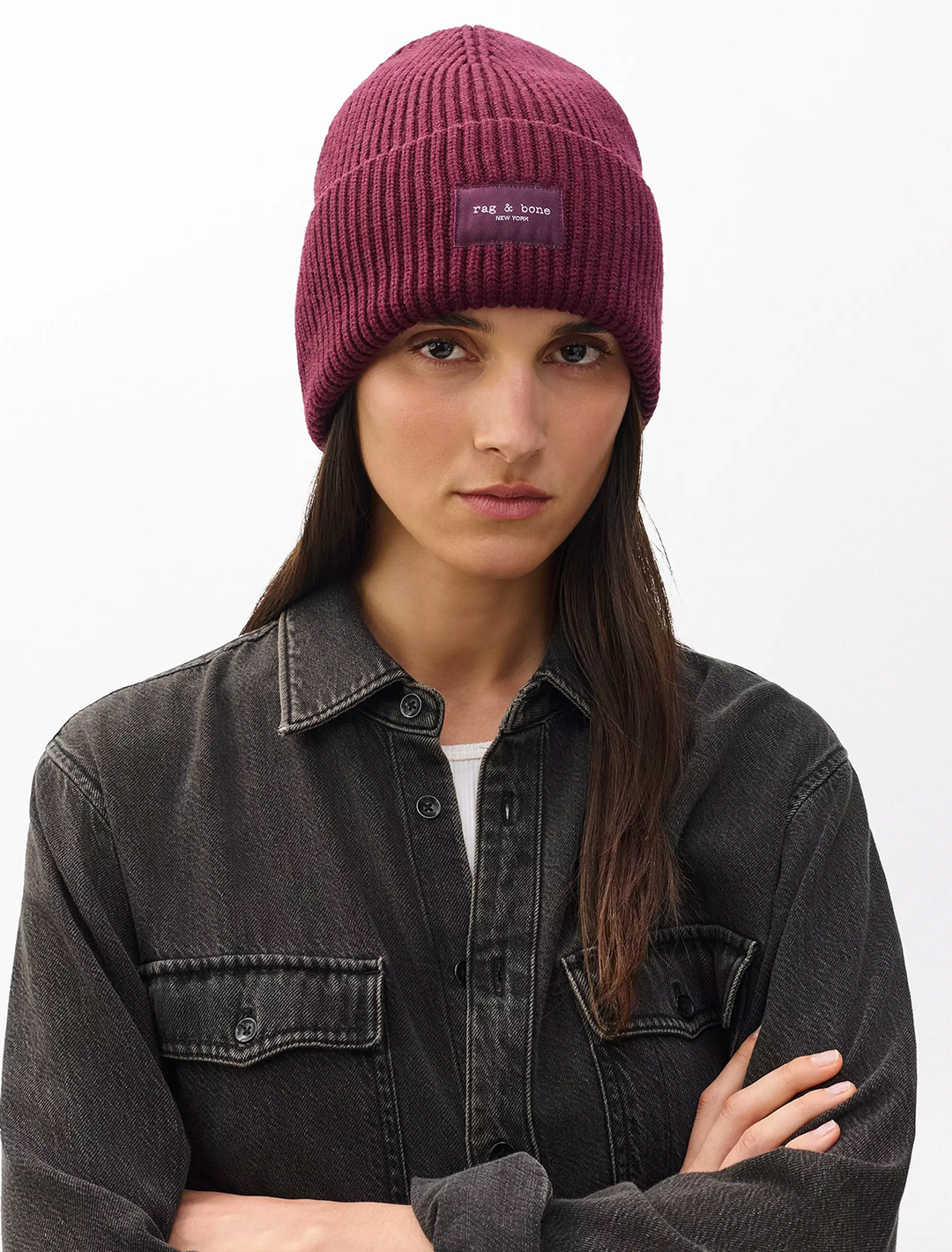 blake beanie in burgundy