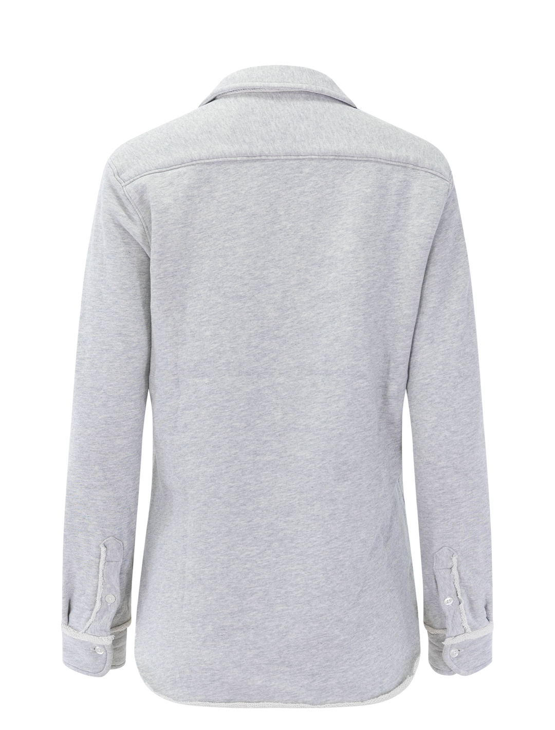 eileen sweatshirt button-up in gray melange