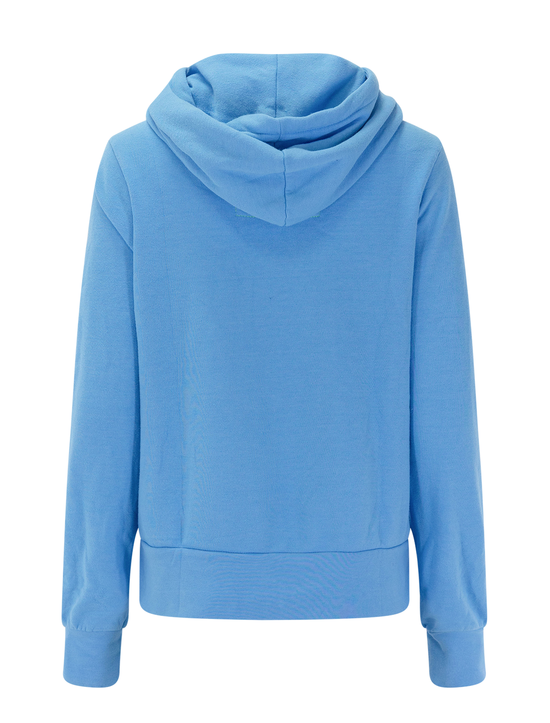 mountain stitch chevron 4 zip hoodie in sky blue