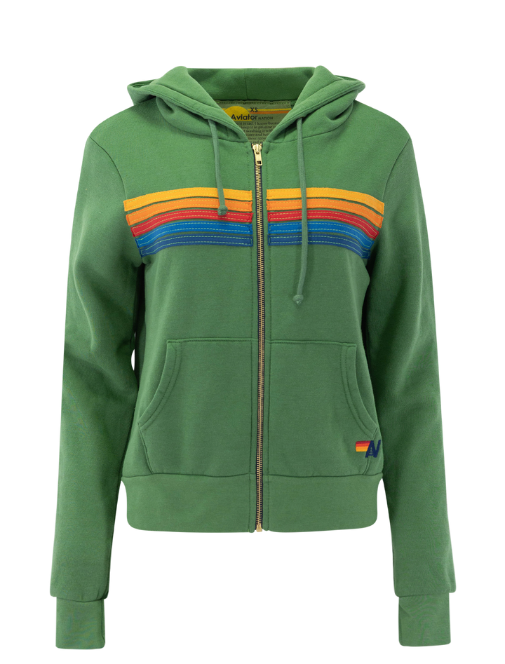 5 stripe hoodie in palm