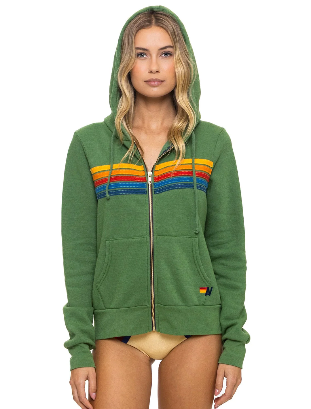 5 stripe hoodie in palm