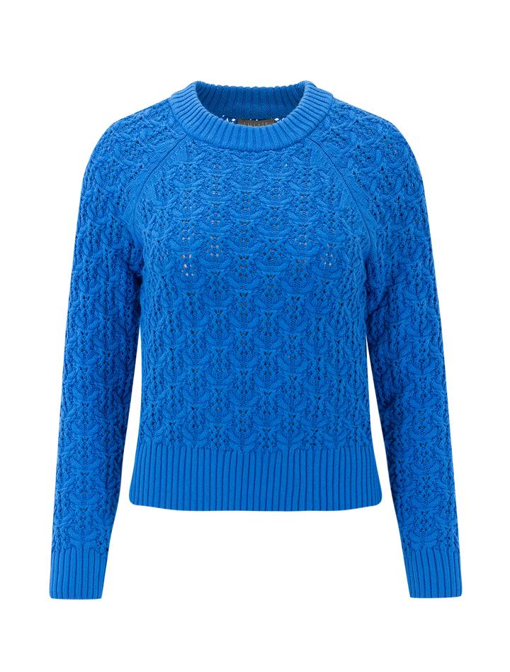 easy sleeve raglan sweater in dutch blue