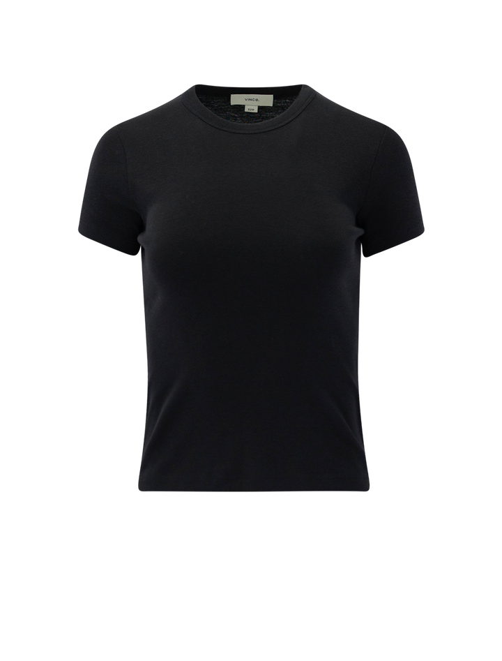 pima cotton-blend '90s shrunken t-shirt in black