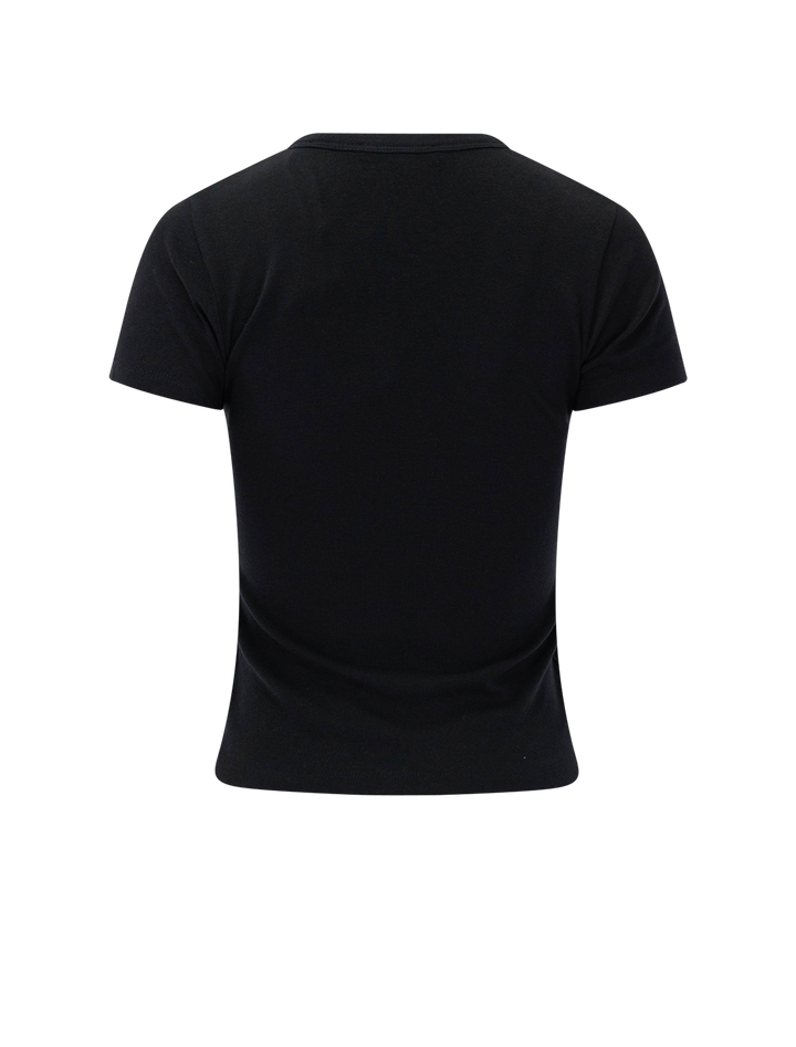 pima cotton-blend '90s shrunken t-shirt in black