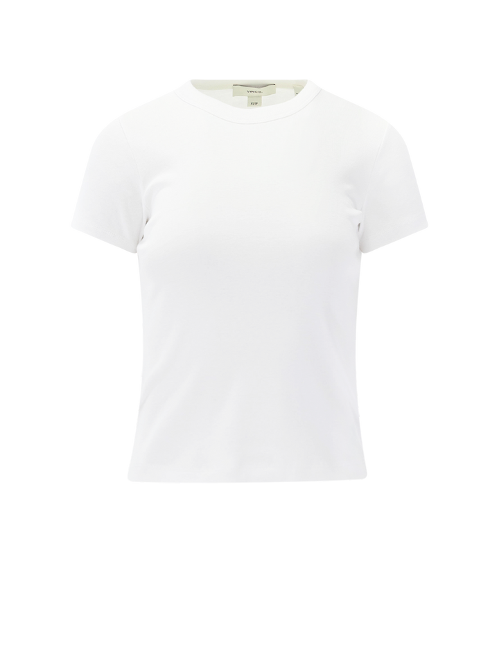 pima cotton-blend '90s shrunken t-shirt in optic white