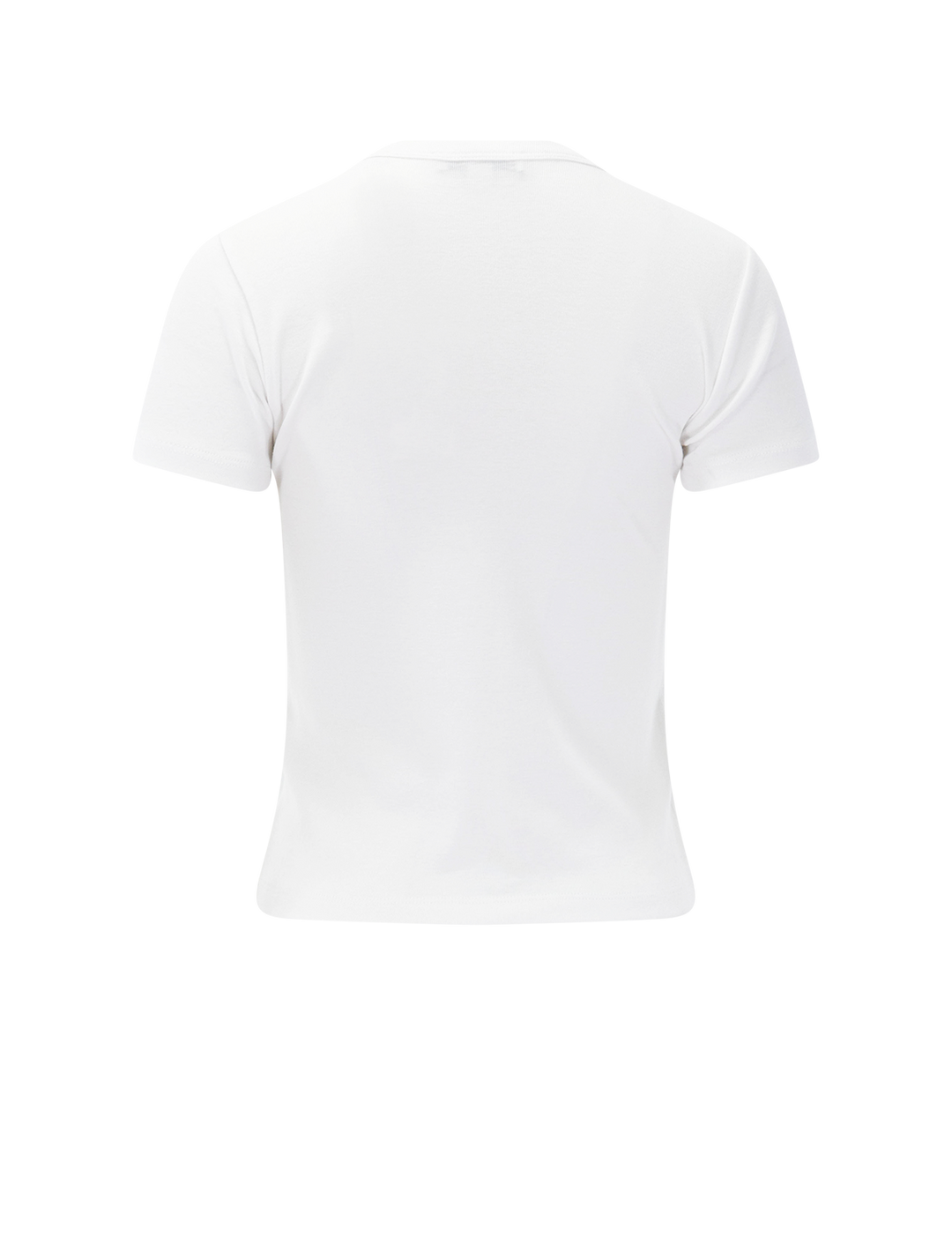 pima cotton-blend '90s shrunken t-shirt in optic white