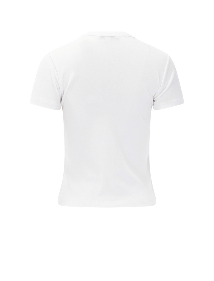 pima cotton-blend '90s shrunken t-shirt in optic white