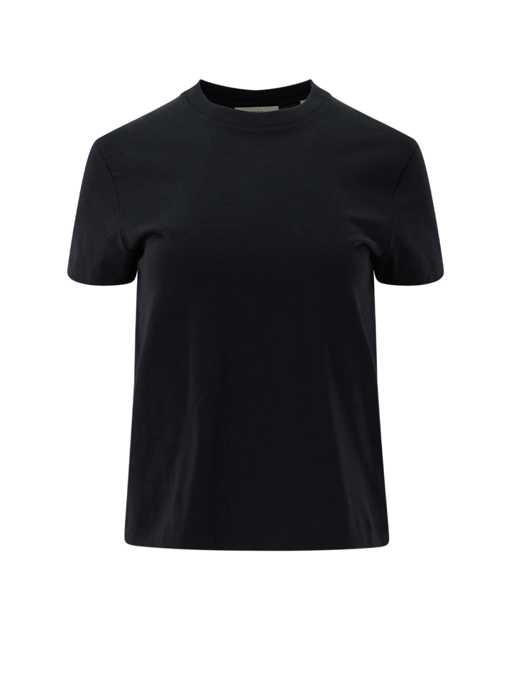 pima cotton crew neck t-shirt in black