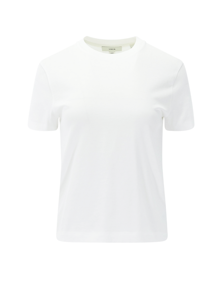 pima cotton crew neck t-shirt in optic white