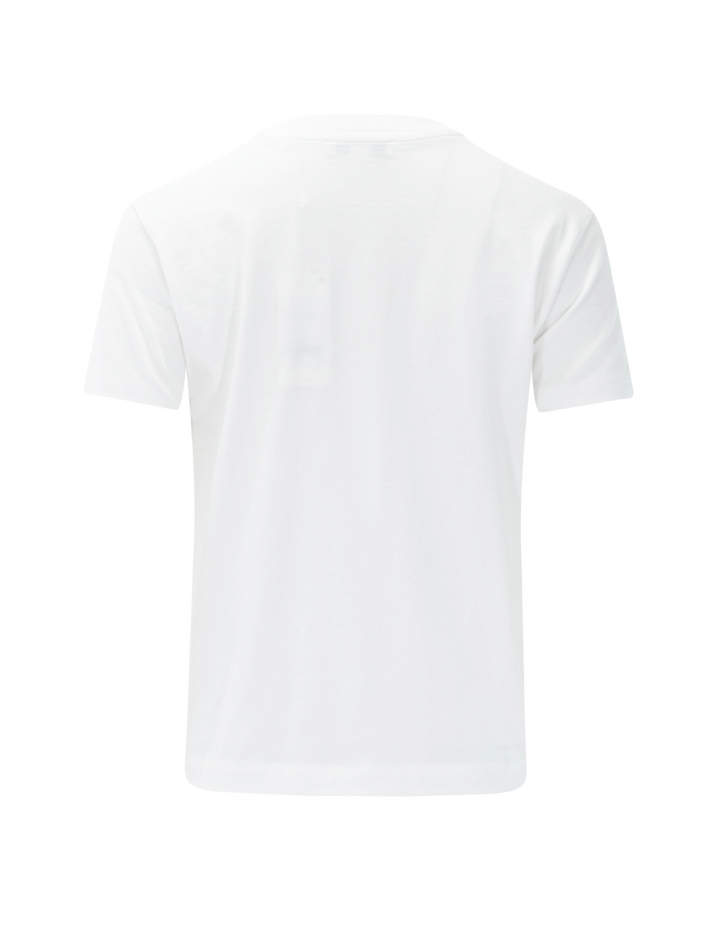 pima cotton crew neck t-shirt in optic white
