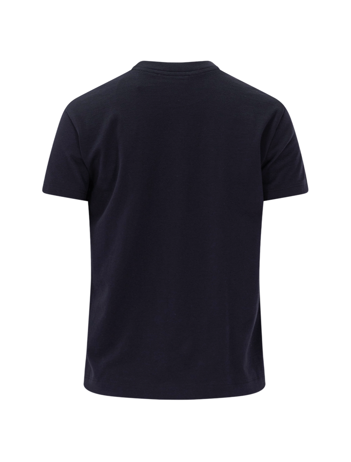 pima cotton crew neck t-shirt in coastal blue