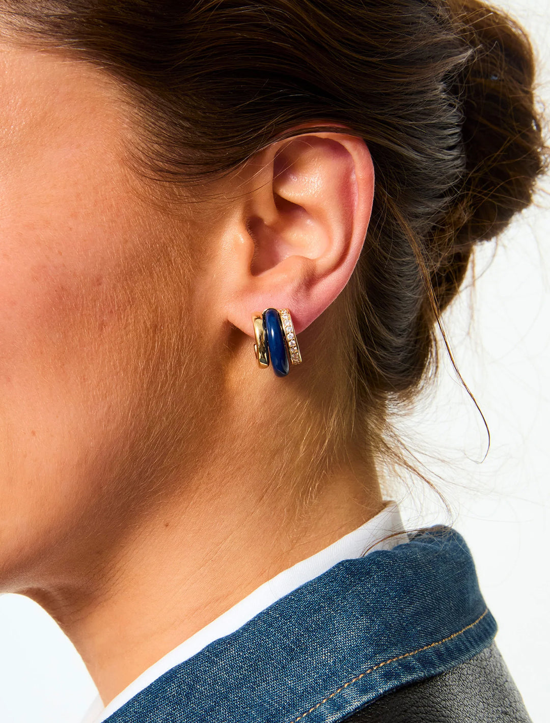 the stone huggie in lapis