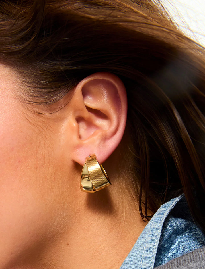 florentine double hoop earrings