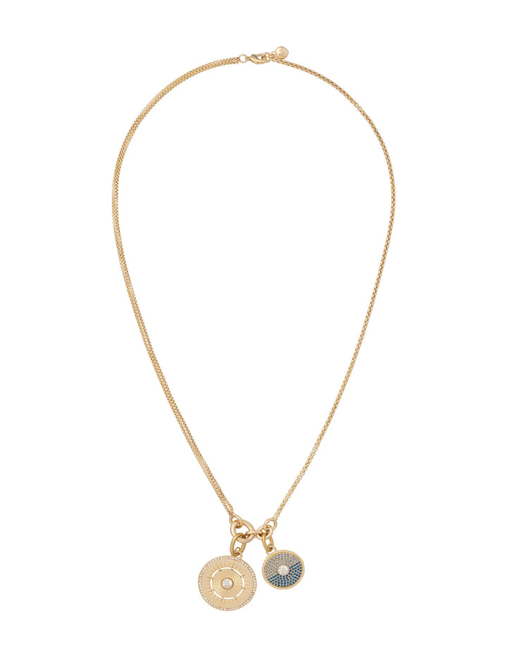 the medallion charm necklace