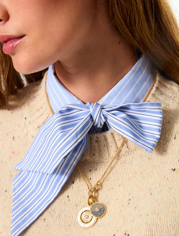 the medallion charm necklace