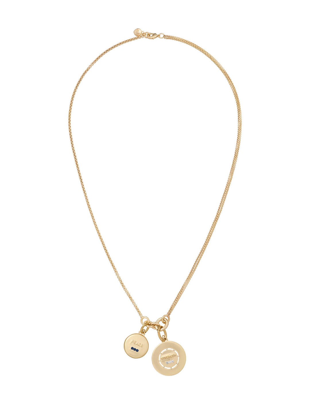 the medallion charm necklace