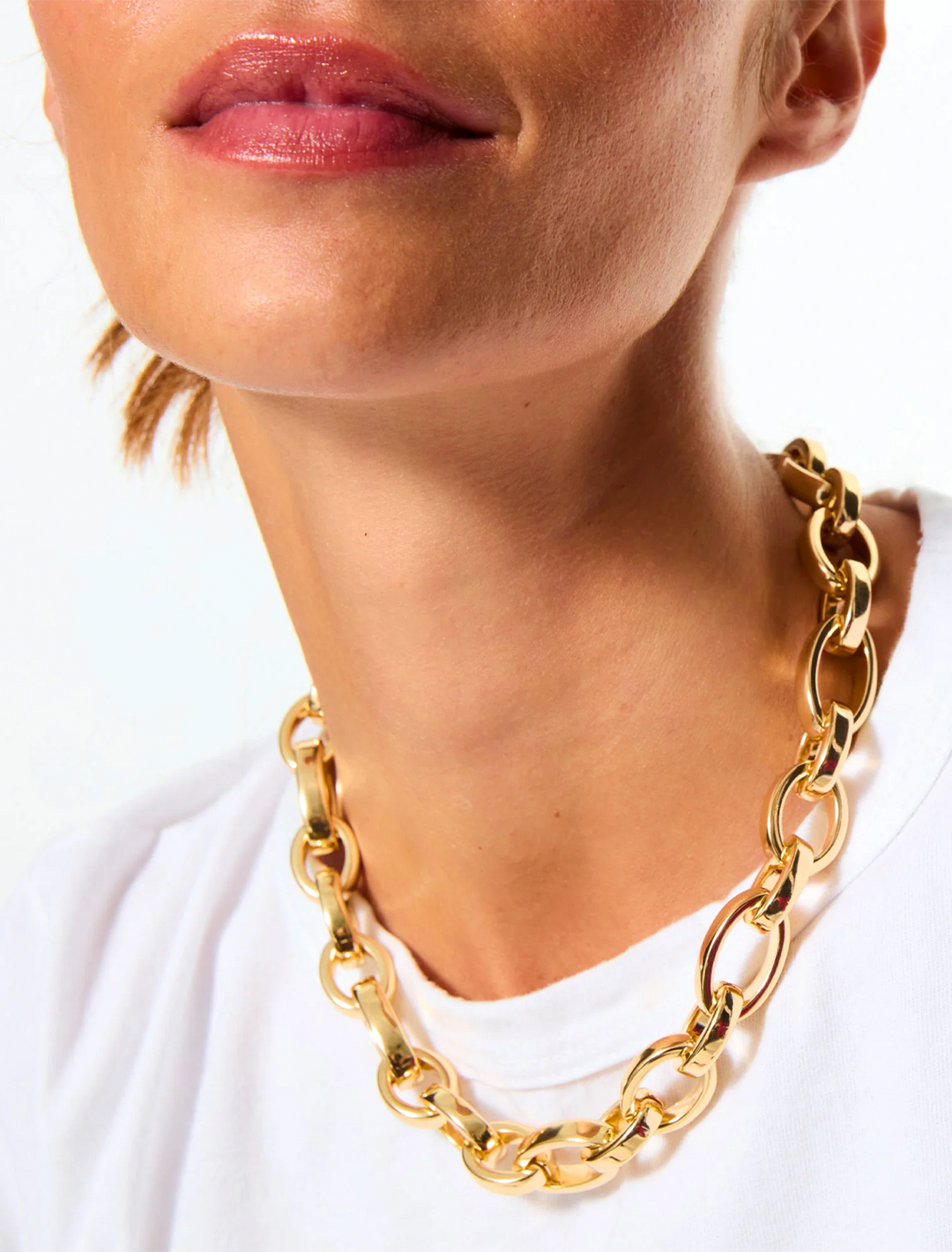 the puffy link necklace