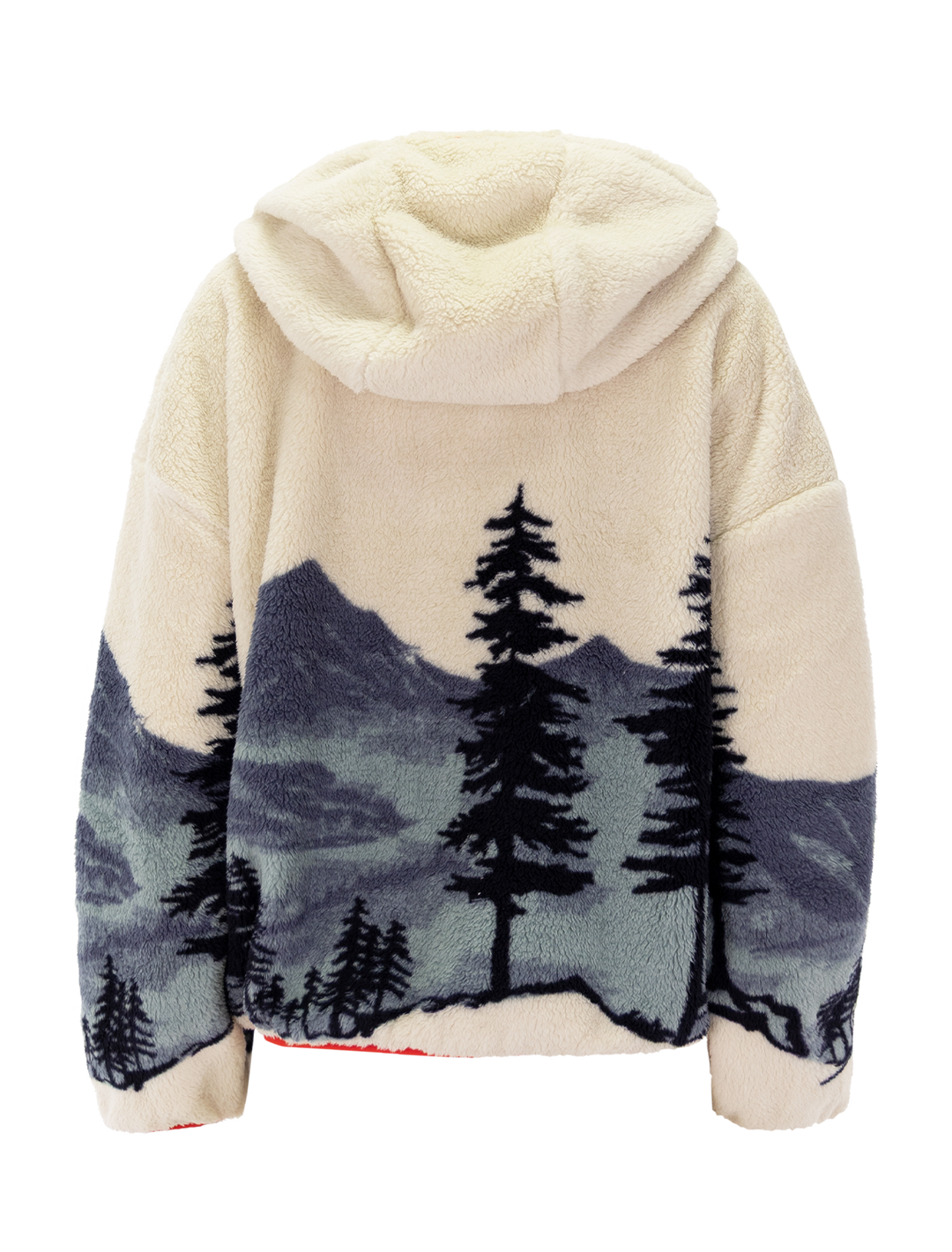 the plush horizon fleece in sno cap landscape