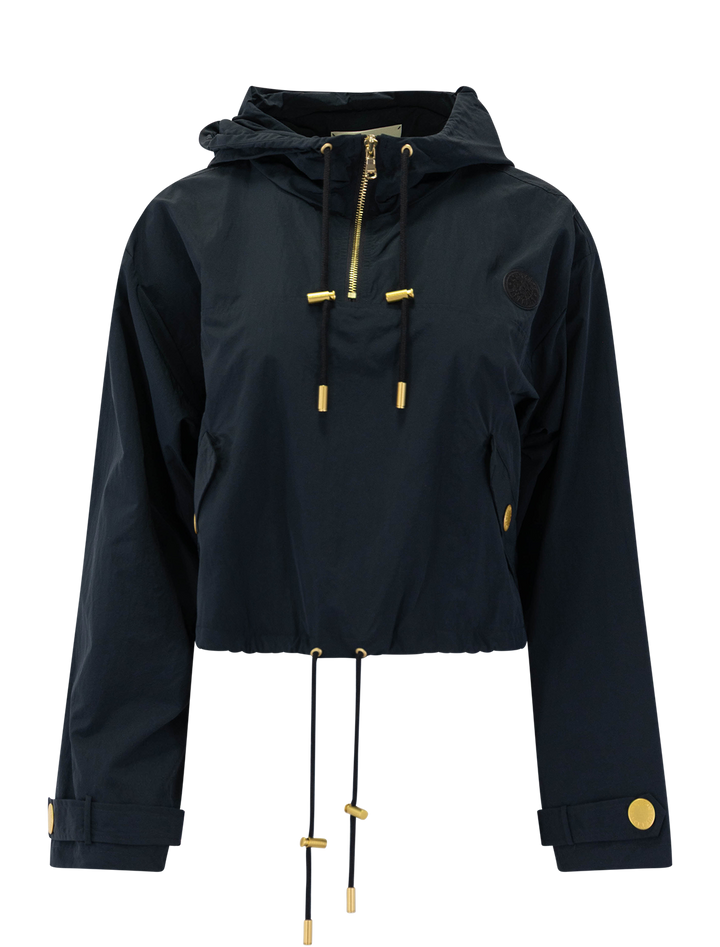 bronwyn crop windbreaker in black