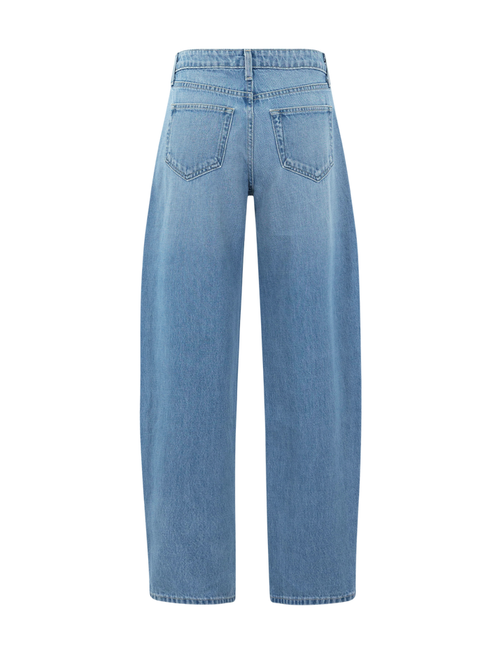L'Agence bex rodeo jeans in bellflower - back view.