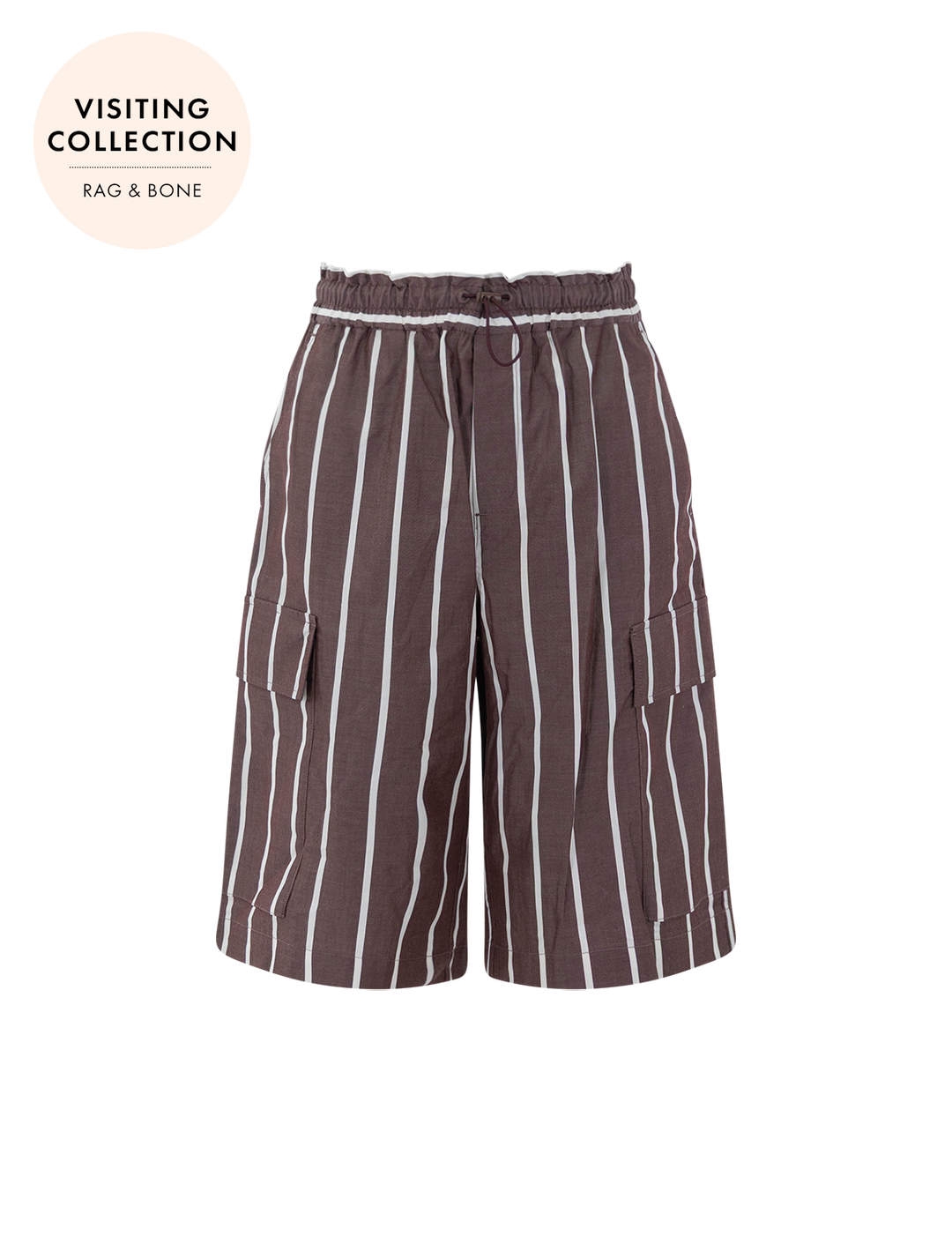 front view of victoria stripe short