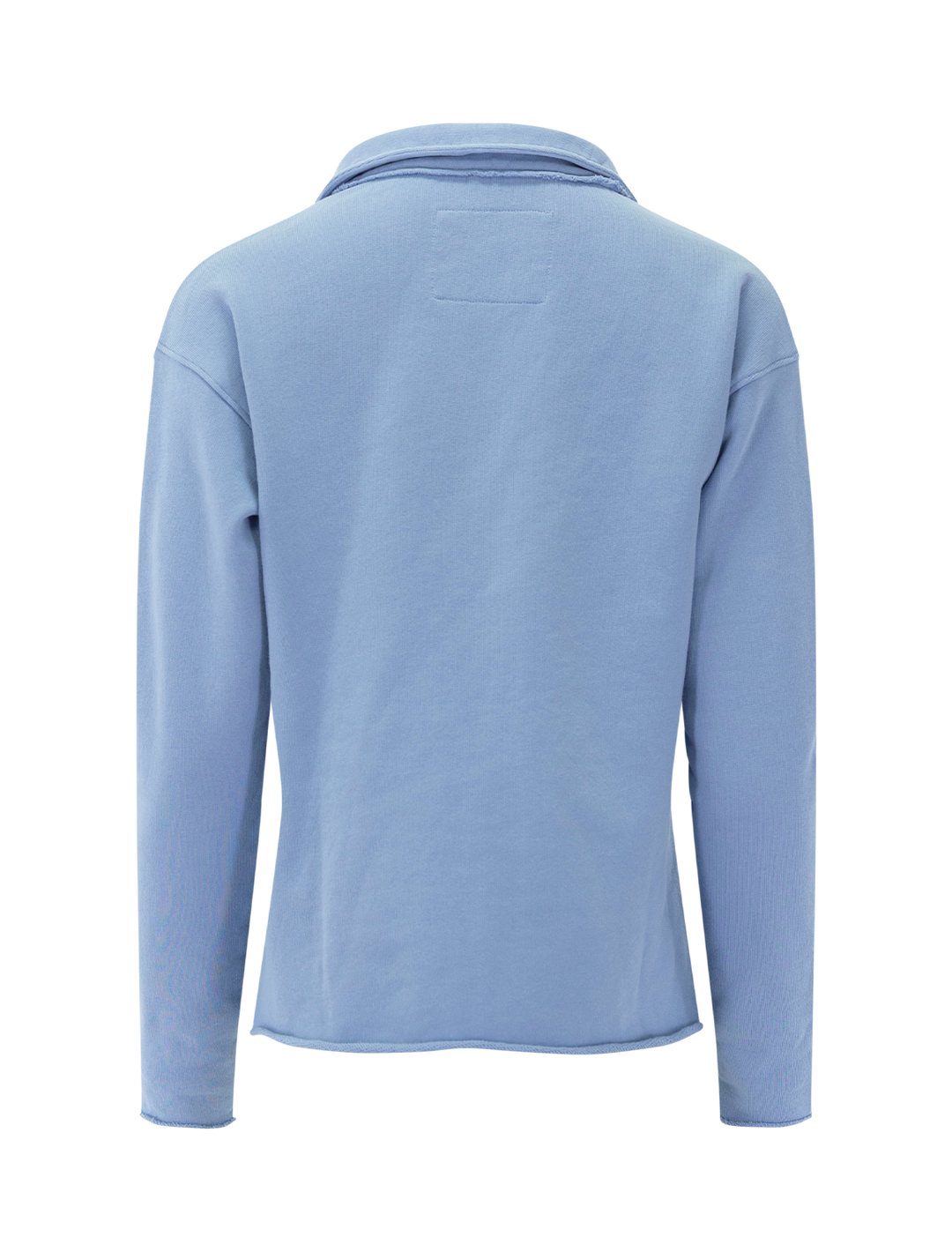 Back view of Frank & Eileen's patrick popover henley in fog.
