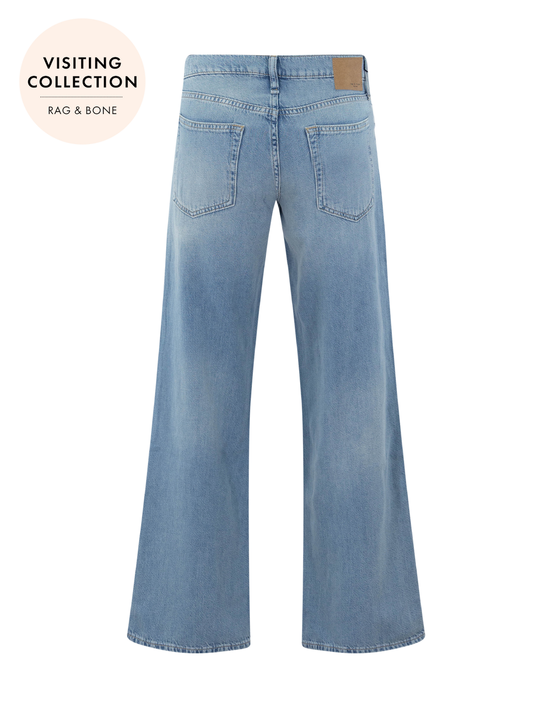 back view of saige ankle relaxed straight jeans in ludlow