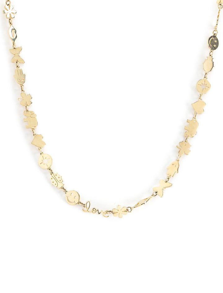 Photo of Sydney Evan's tiny pure link necklace.