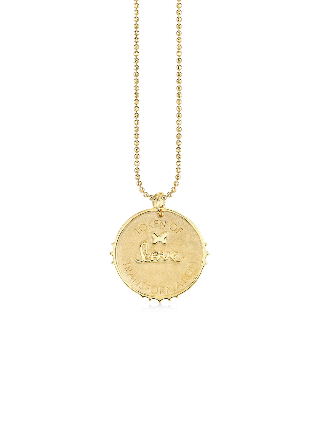 Back view of Sydney Evan's snake coin charm on heavy bolita.