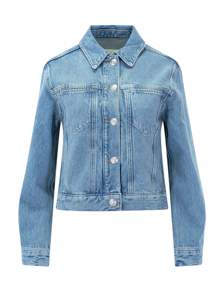 marie trucker jacket in everglade