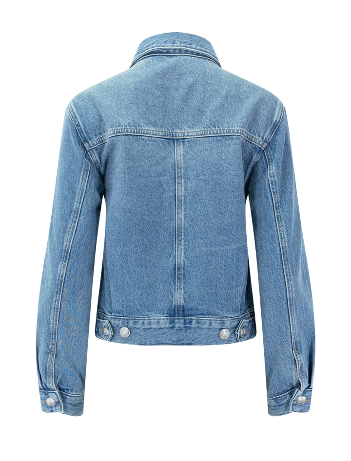 marie trucker jacket in everglade