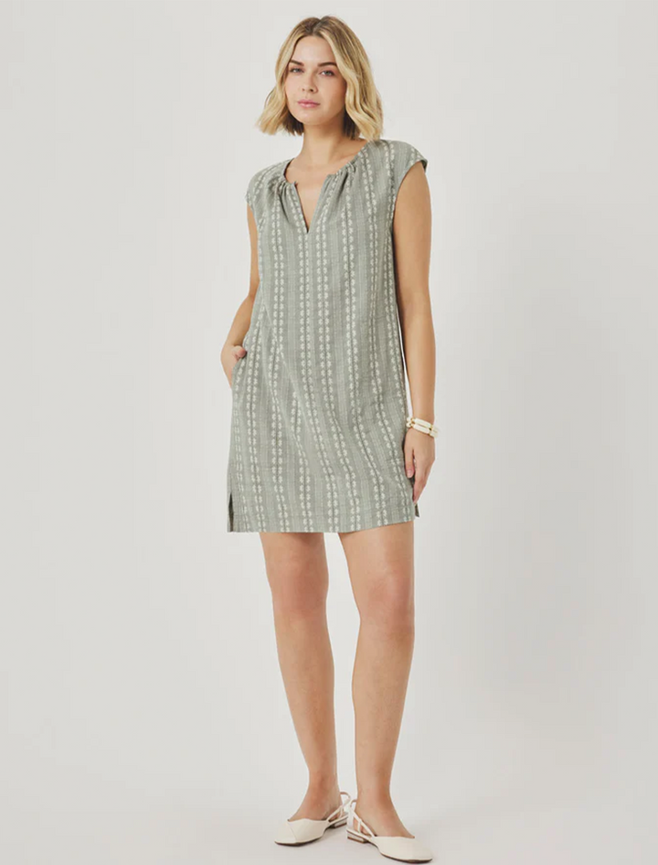 meadow mini dress in eucalyptus
