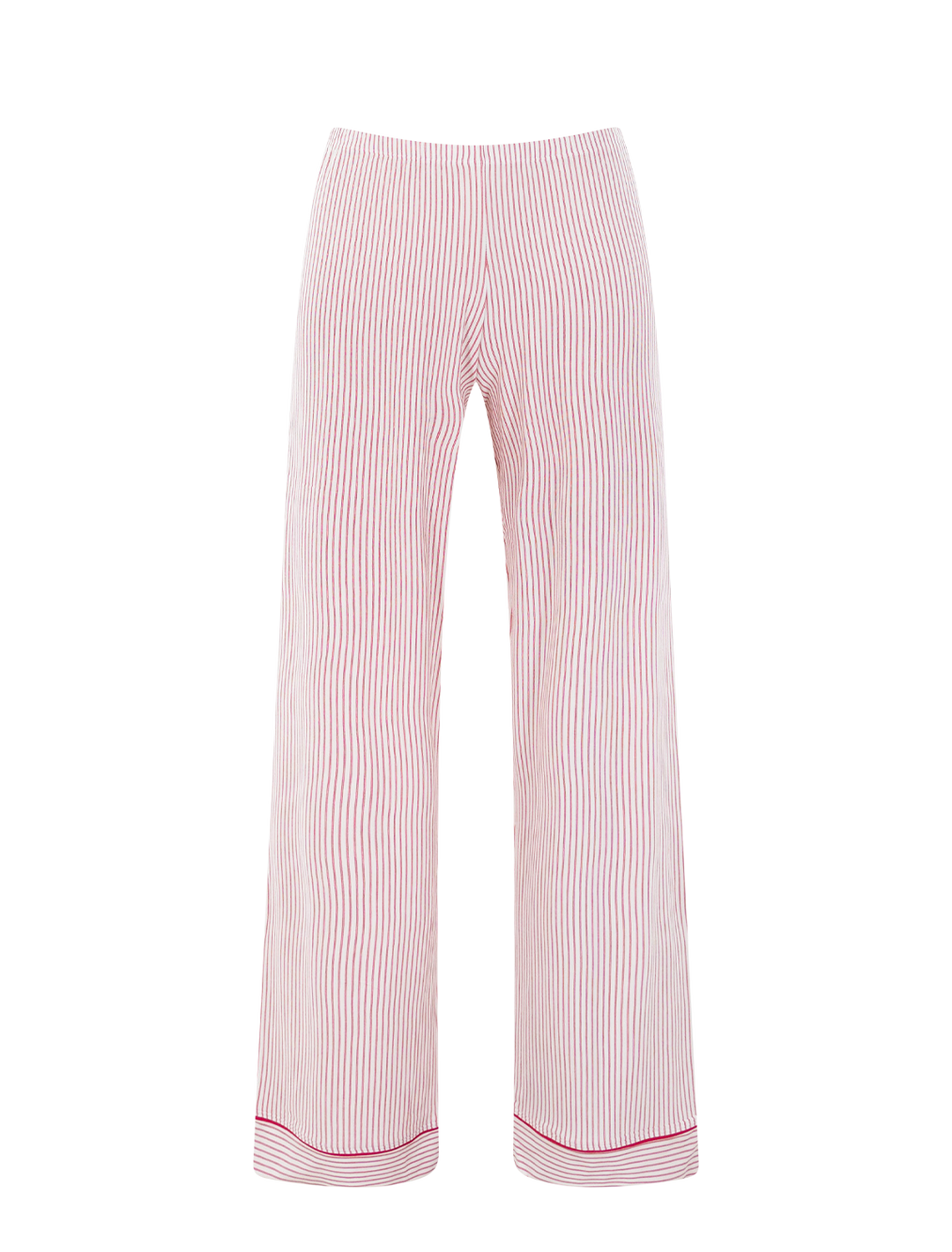 gisele pajama set in holly red stripe print
