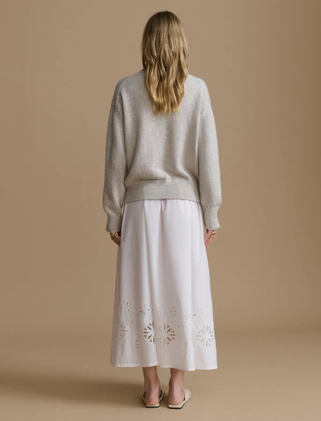 burke polo in pale gray