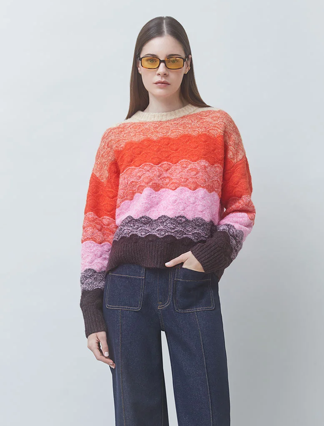 panayo sweater in orange
