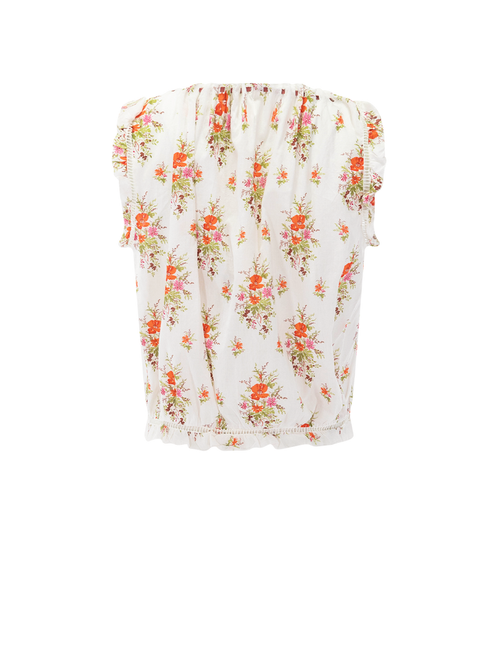 traveler top in rose petiti bouquet de chamonix