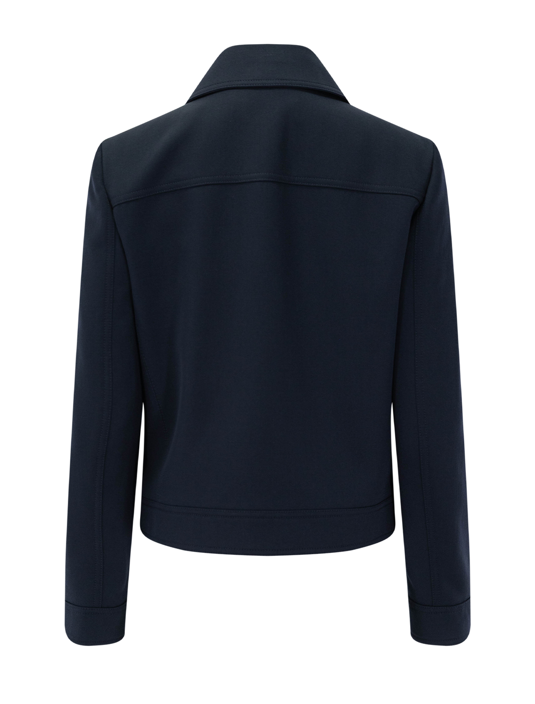susannah jacket in midnight blue wool gabardine
