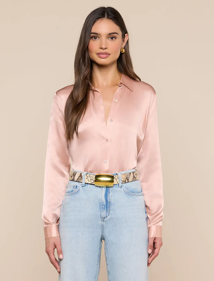 tyler blouse in misty rose