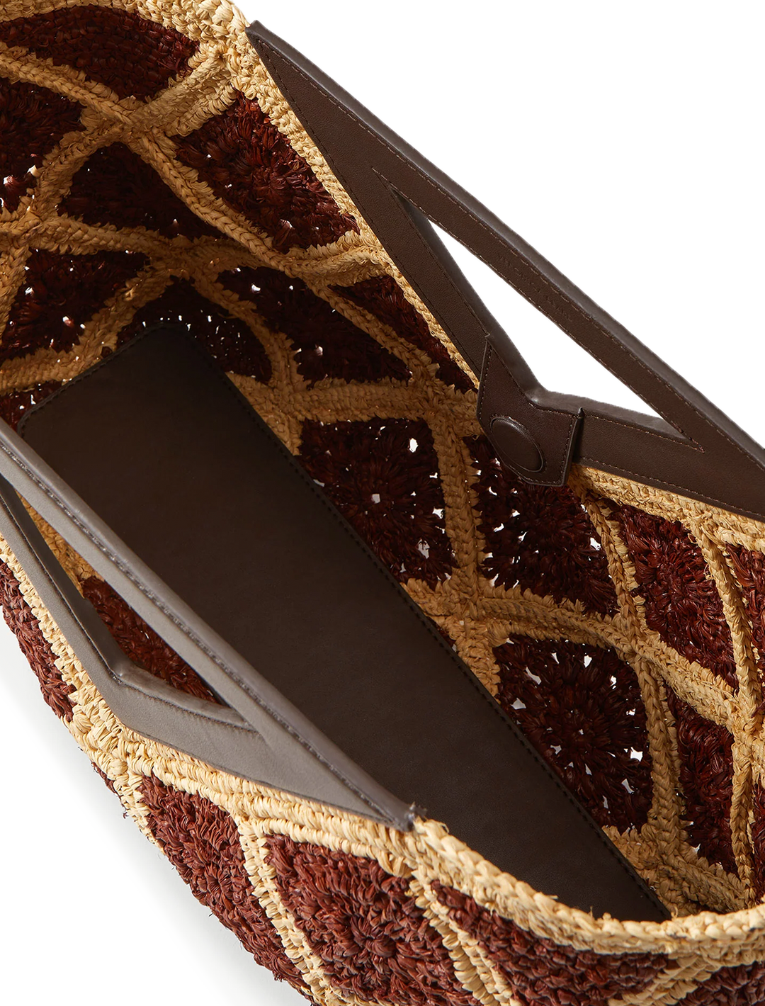 crochet raffia vesper bag