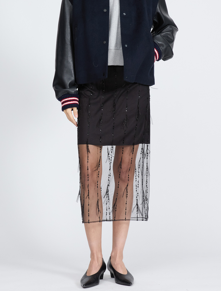 geena skirt in black