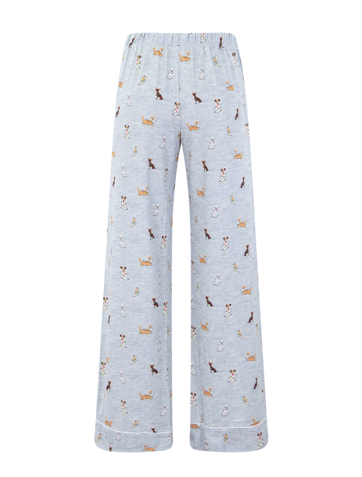 flora pillow soft twinkling dogs pj set