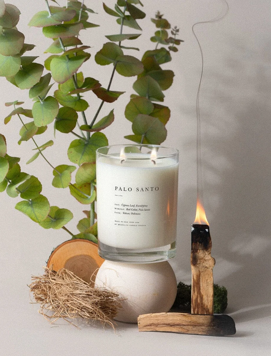 palo santo classic 2 wick candle