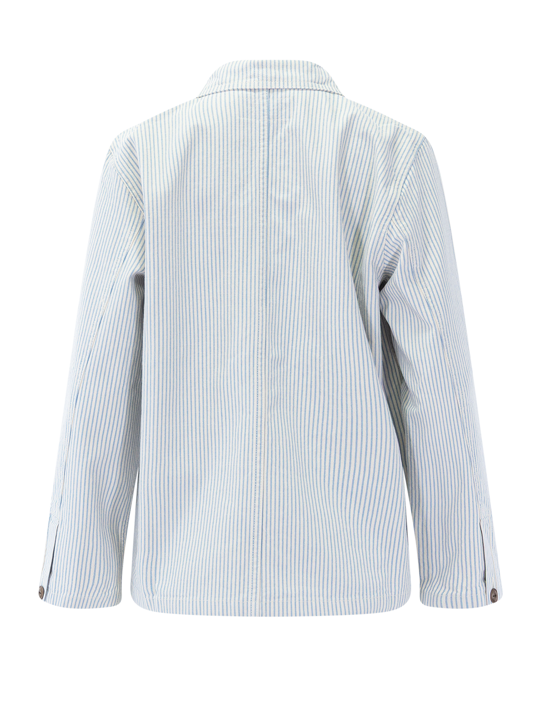 vame work jacket in blue stripe