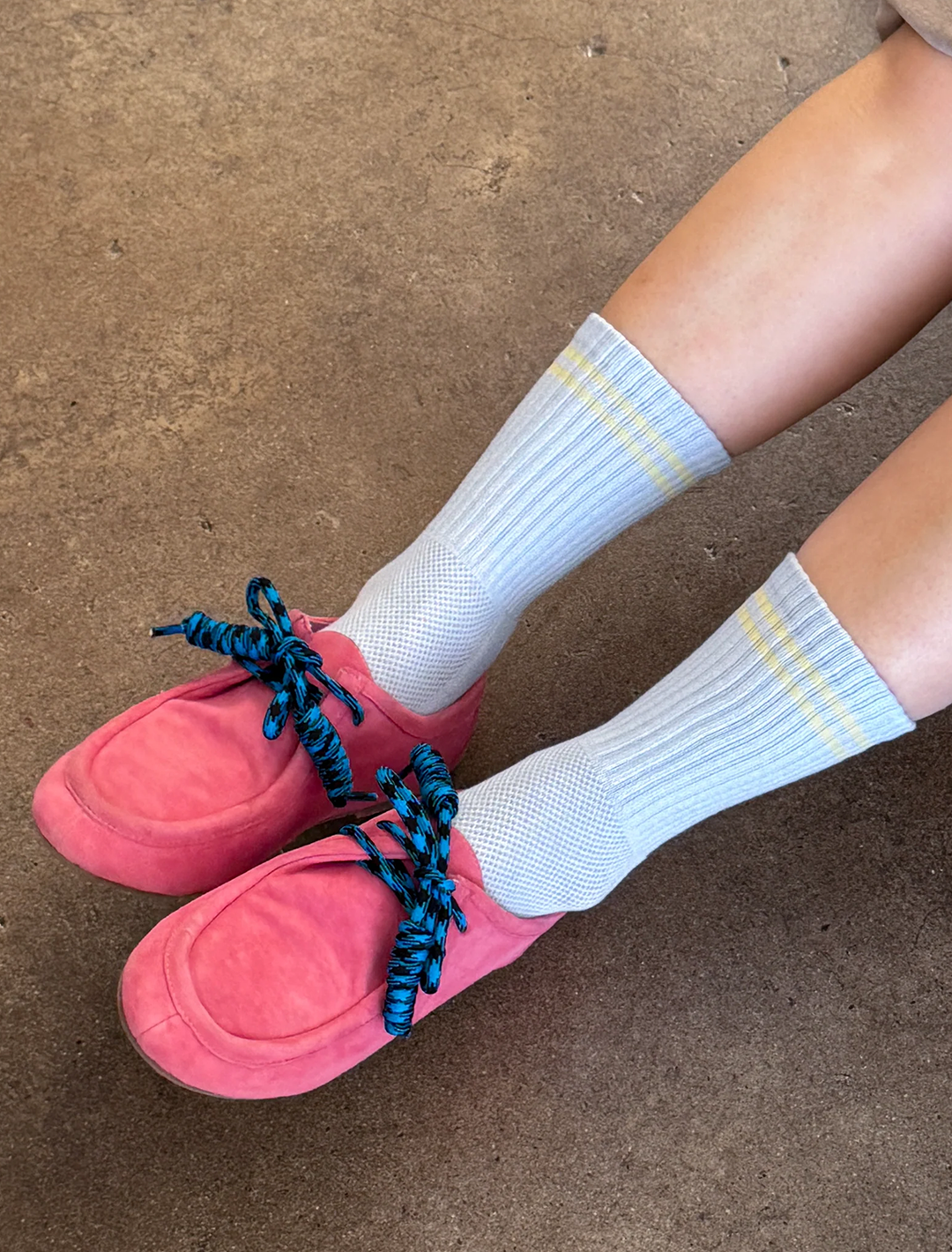 boyfriend socks in pastel sky