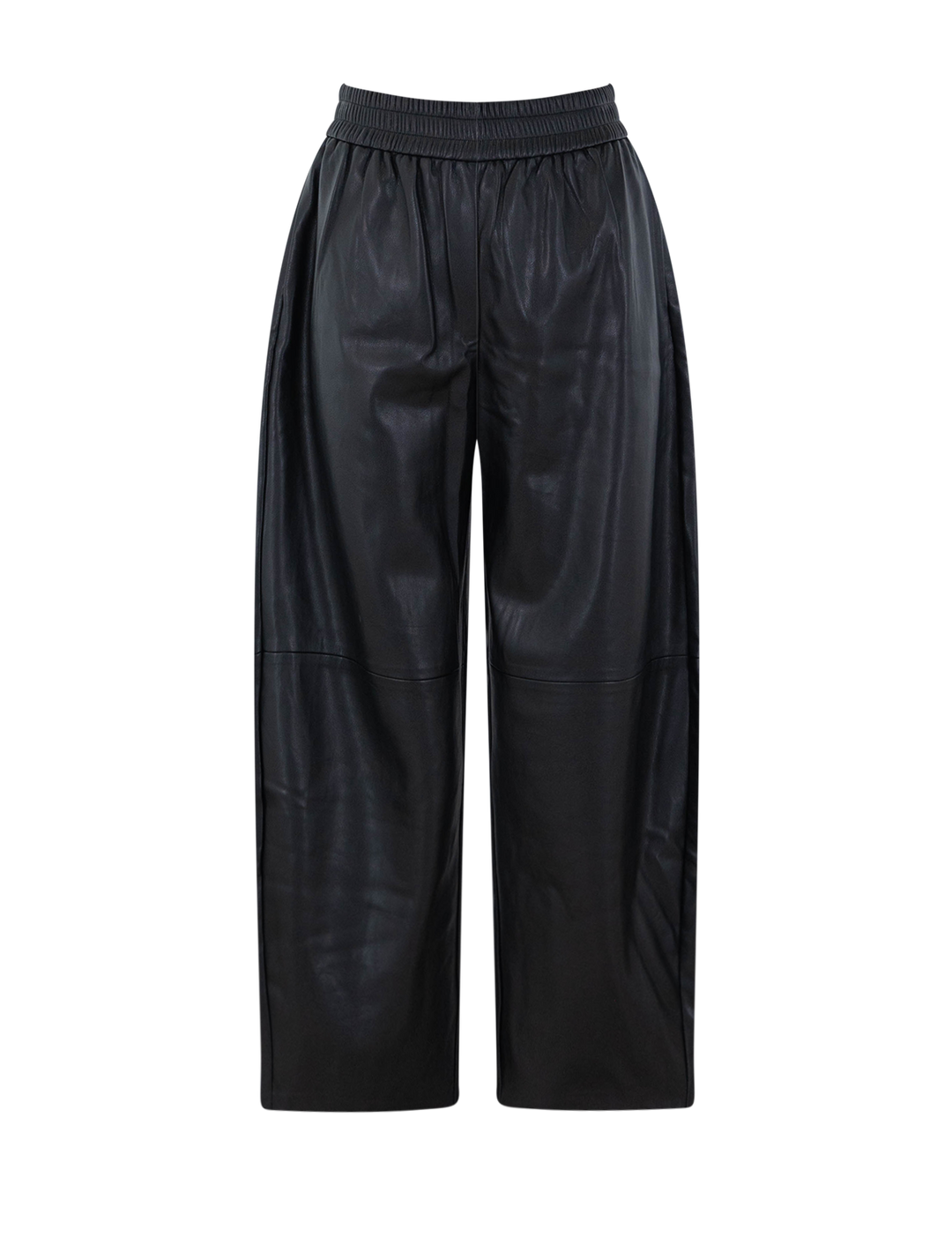 just faux leather pant in noir