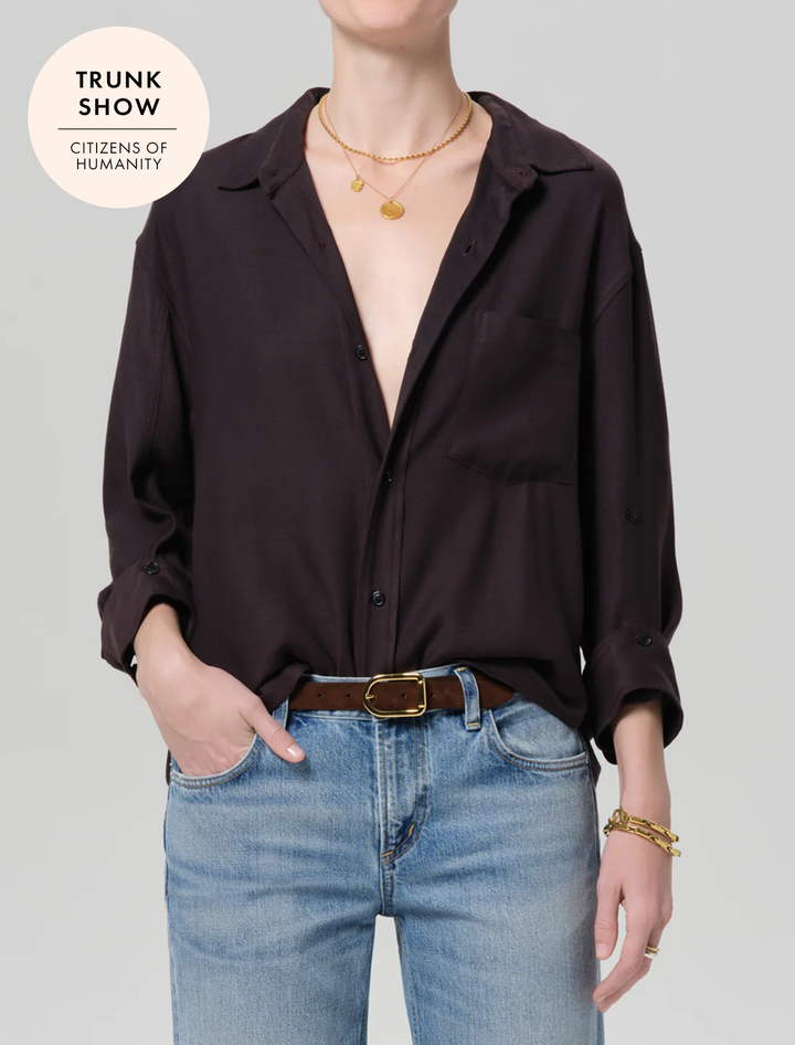 kayla shirt in brown